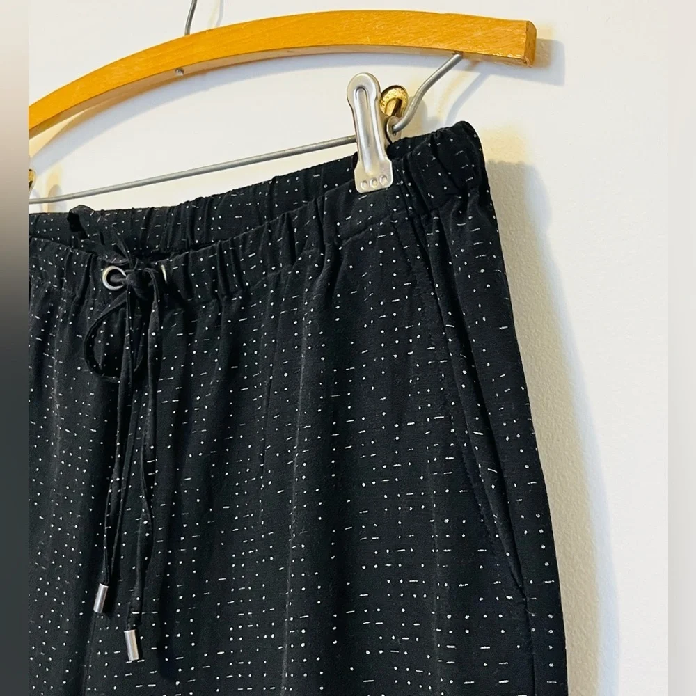 EILEEN FISHER The Future Is Female Wide Leg Crop Pants Tencel Viscose Morse Code